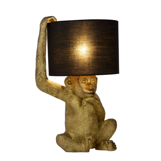Lucide EXTRAVAGANZA CHIMP - Table lamp - Ø 30 cm - 1xE14 - Black