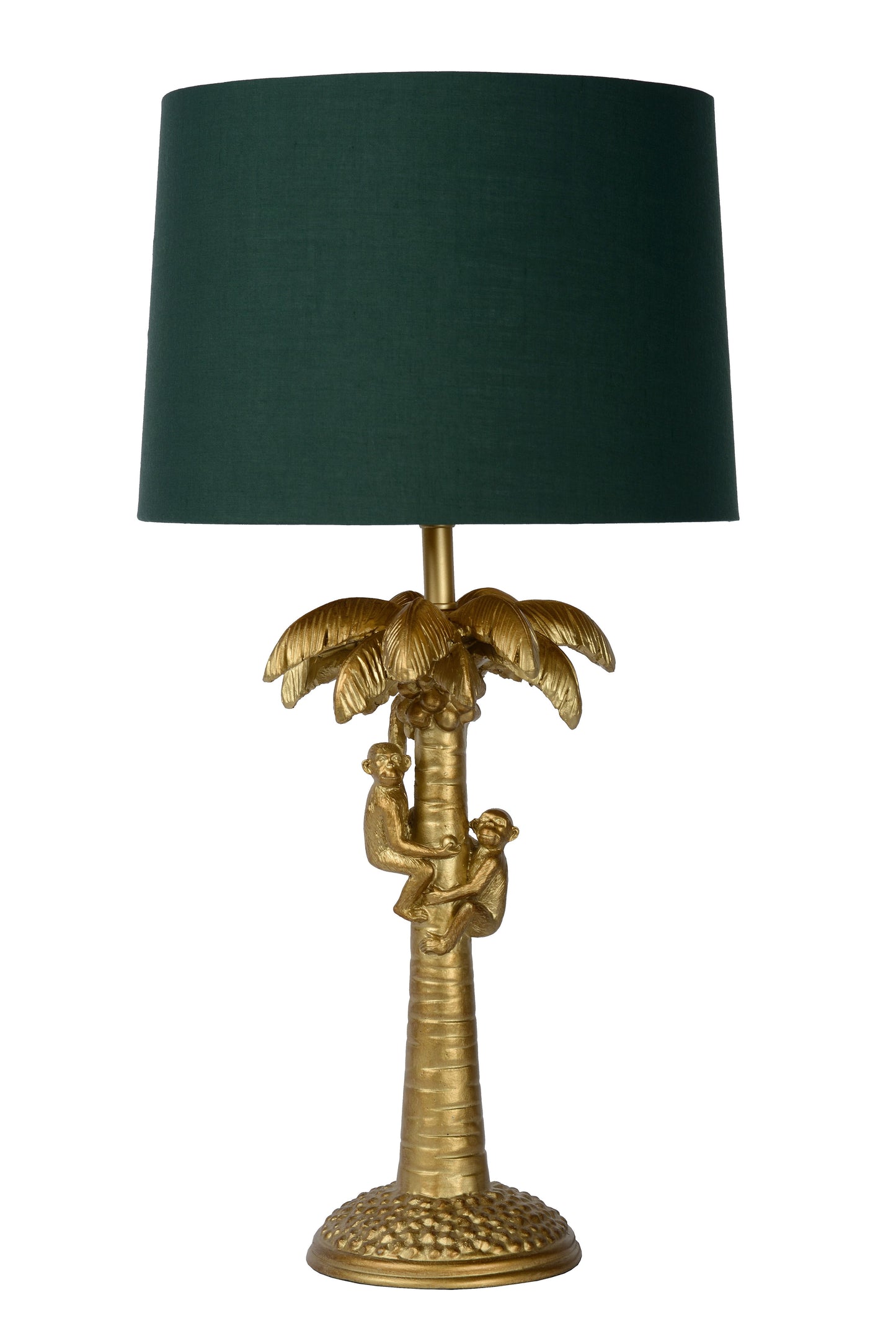 Lucide EXTRAVAGANZA COCONUT - Table lamp - Ø 30,5 cm - 1xE27 - Matt Gold / Brass