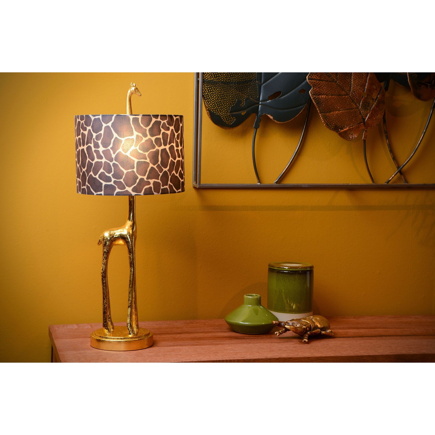 Lucide EXTRAVAGANZA MISS TALL - Table lamp - Ø 25 cm - 1xE27 - Matt Gold / Brass