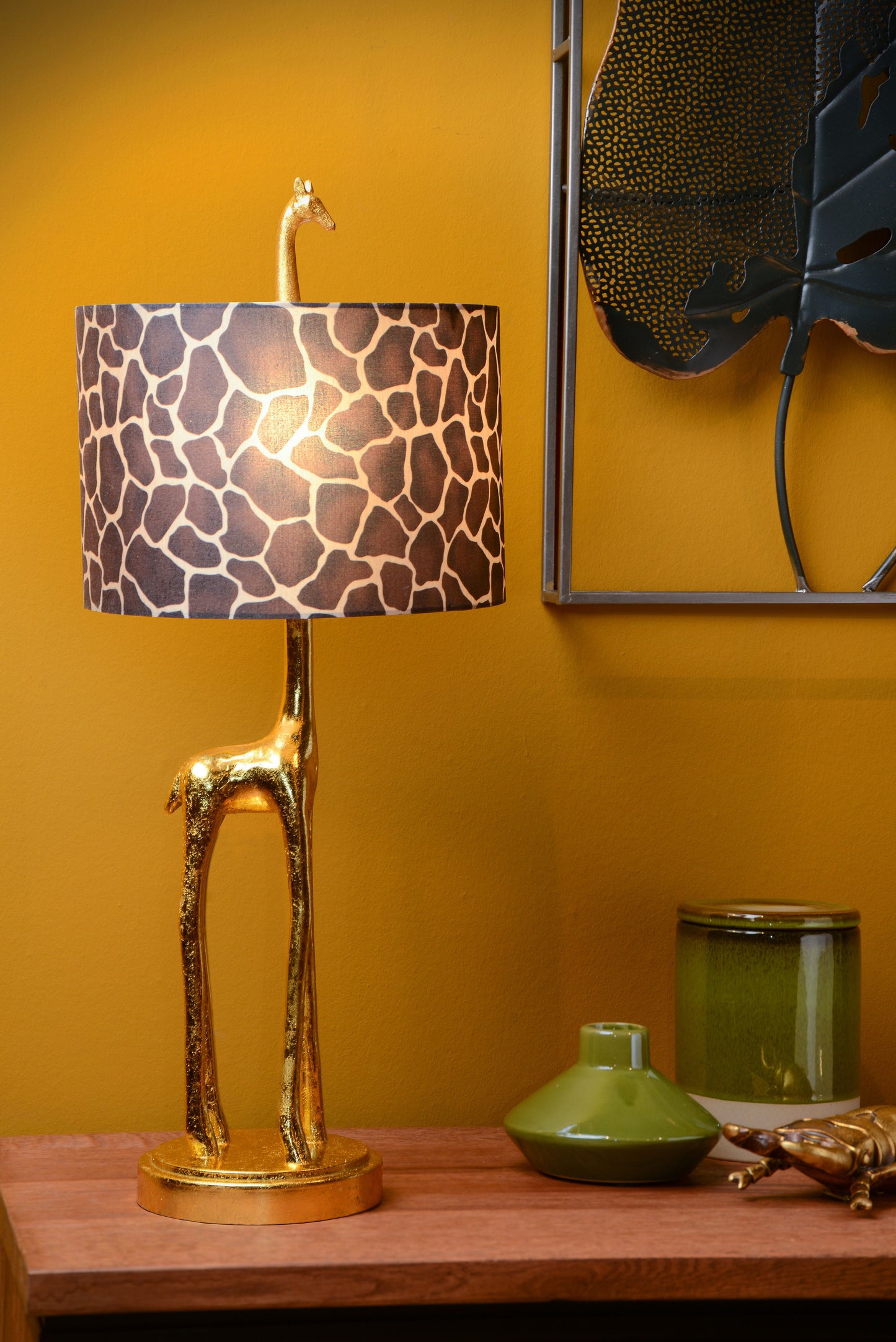 Lucide EXTRAVAGANZA MISS TALL - Table lamp - Ø 25 cm - 1xE27 - Matt Gold / Brass