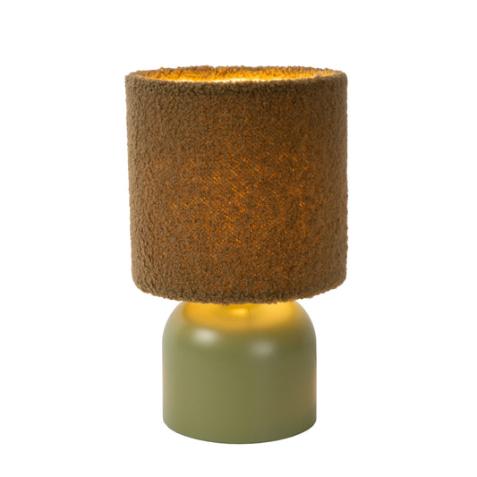 Lucide WOOLLY - Table lamp - Ø 16 cm - 1xE14 - Green