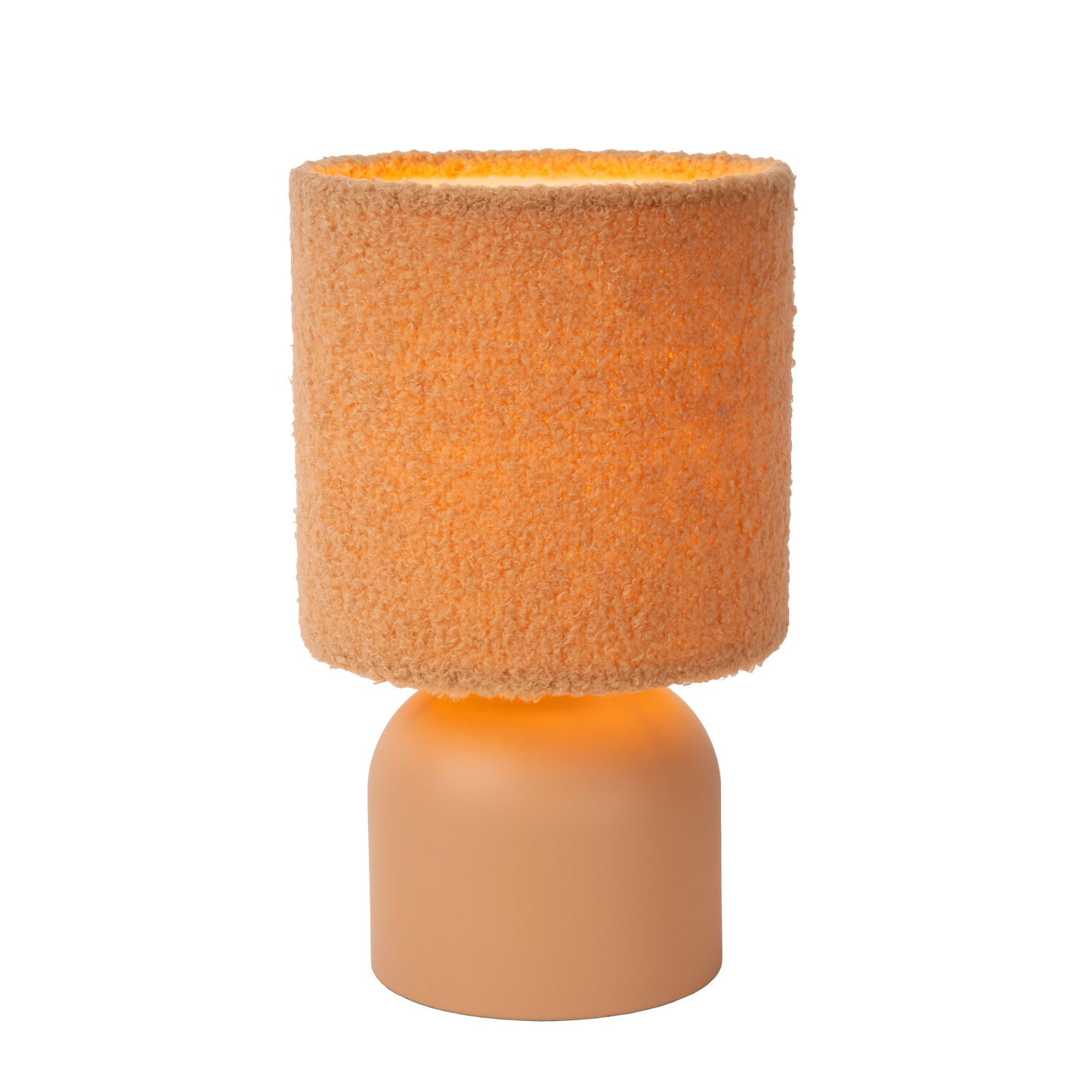 Lucide WOOLLY - Table lamp - Ø 16 cm - 1xE14 - Ocher Yellow