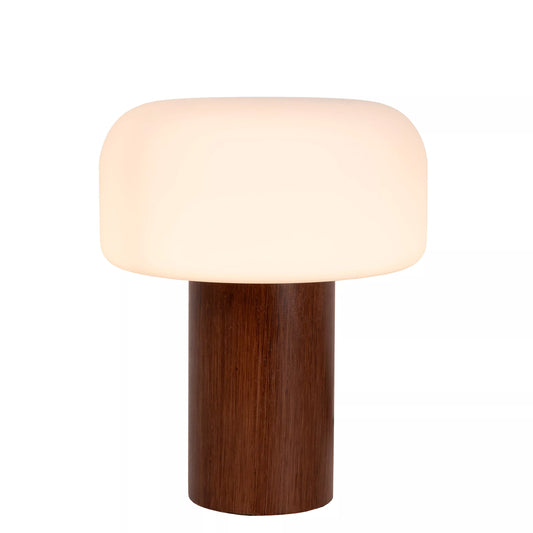 Lucide KENAN - Table lamp - Ø 22 cm - 1xE14 - Wood