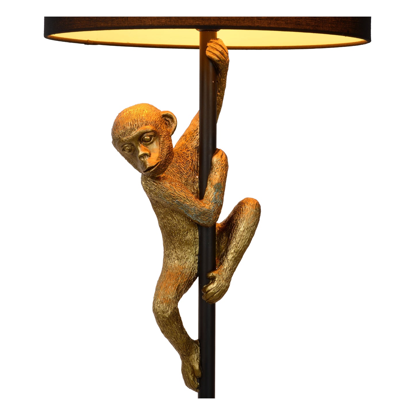 Lucide EXTRAVAGANZA CHIMP - Floor lamp - Ø 35 cm - 1xE27 - Black