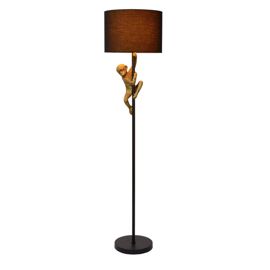 Lucide EXTRAVAGANZA CHIMP - Floor lamp - Ø 35 cm - 1xE27 - Black