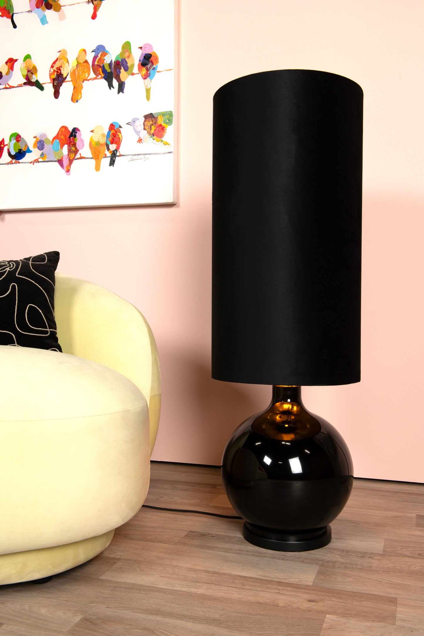 Lucide ESTERAD - Floor lamp - Ø 34 cm - 1xE27 - Black