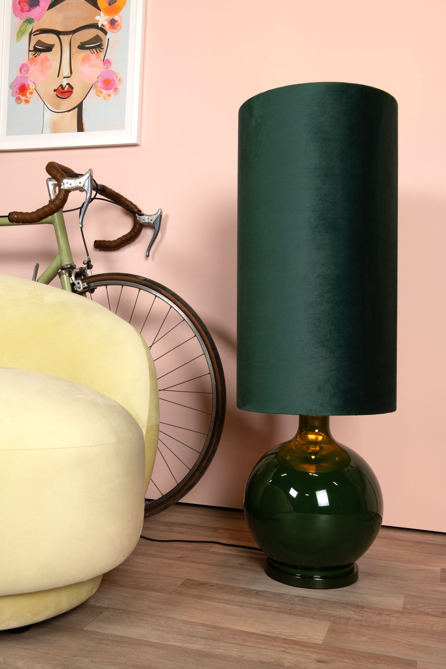 Lucide ESTERAD - Floor lamp - Ø 34 cm - 1xE27 - Green