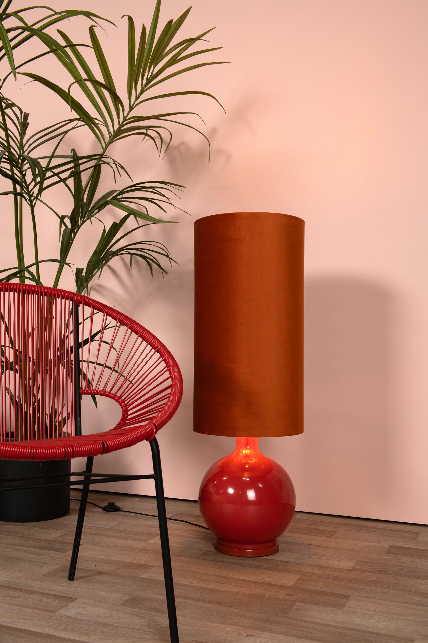 Lucide ESTERAD - Floor lamp - Ø 34 cm - 1xE27 - Orange