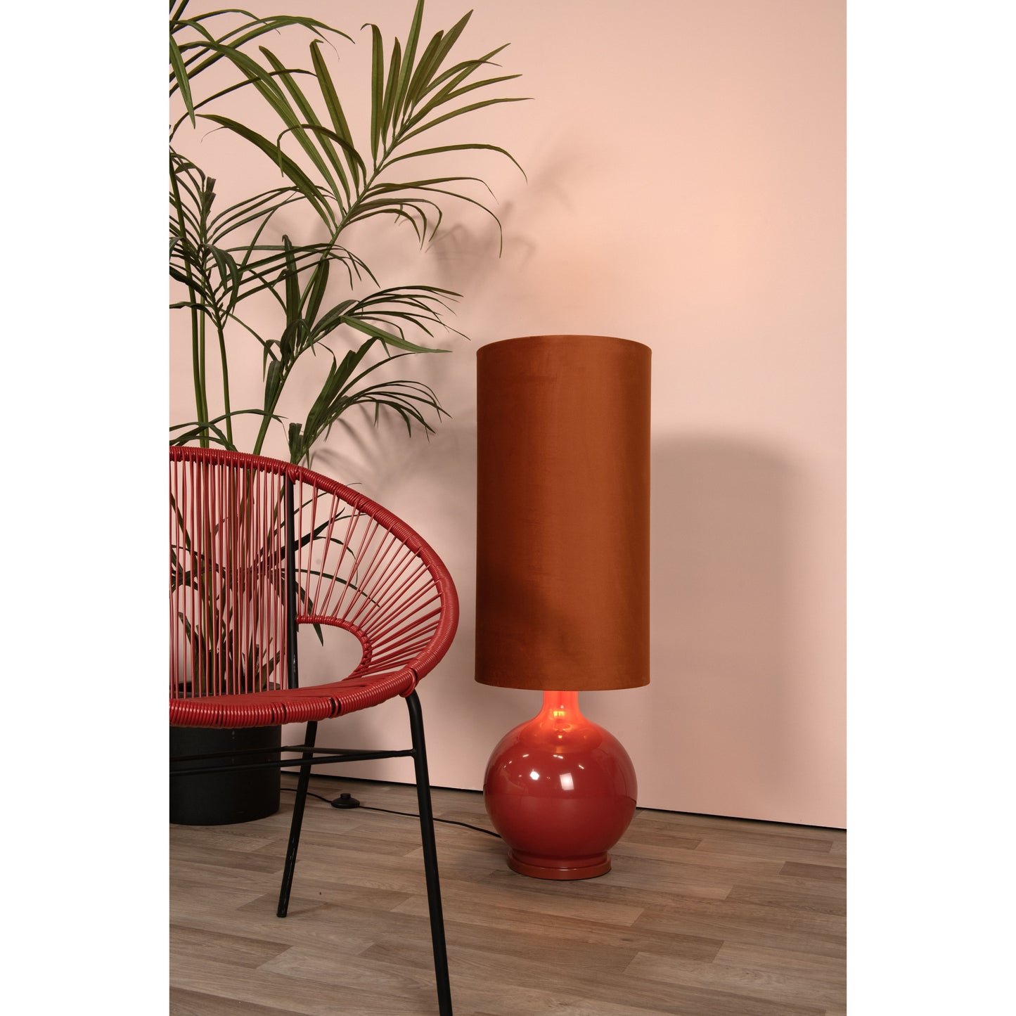 Lucide ESTERAD - Floor lamp - Ø 34 cm - 1xE27 - Orange