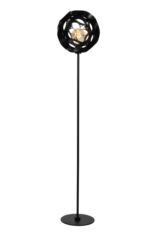 Lucide HANNELORE - Floor lamp - Ø 30 cm - 1xE27 - Black