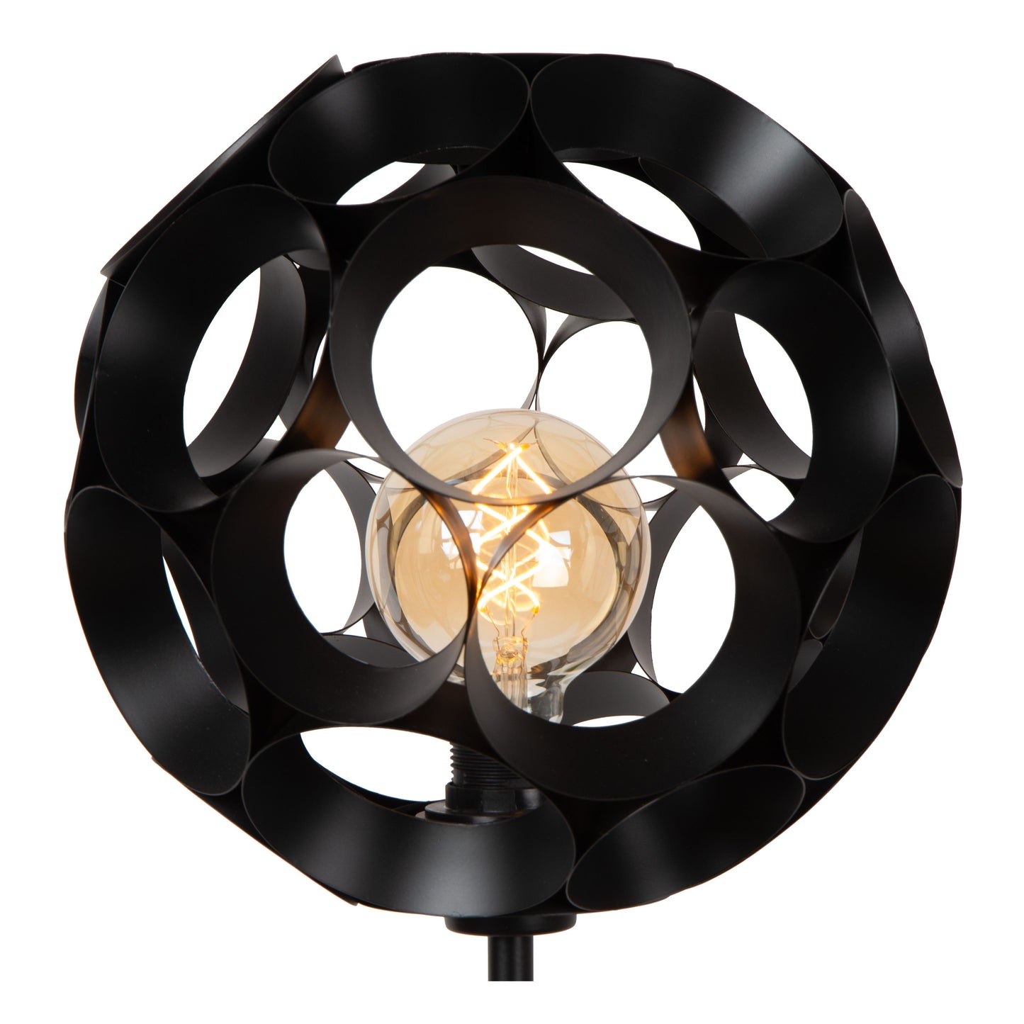 Lucide HANNELORE - Floor lamp - Ø 30 cm - 1xE27 - Black