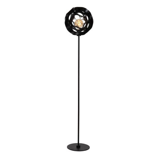 Lucide HANNELORE - Floor lamp - Ø 30 cm - 1xE27 - Black