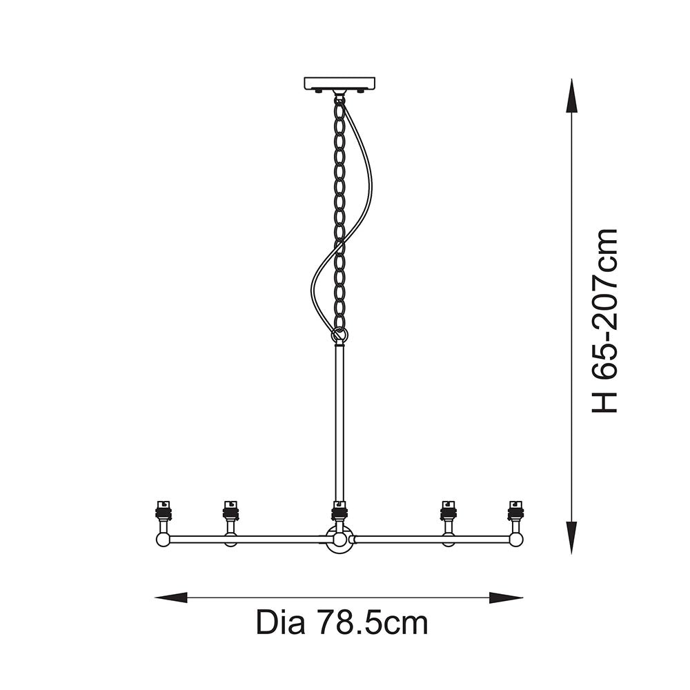 Santiago 5lt Pendant Fitting