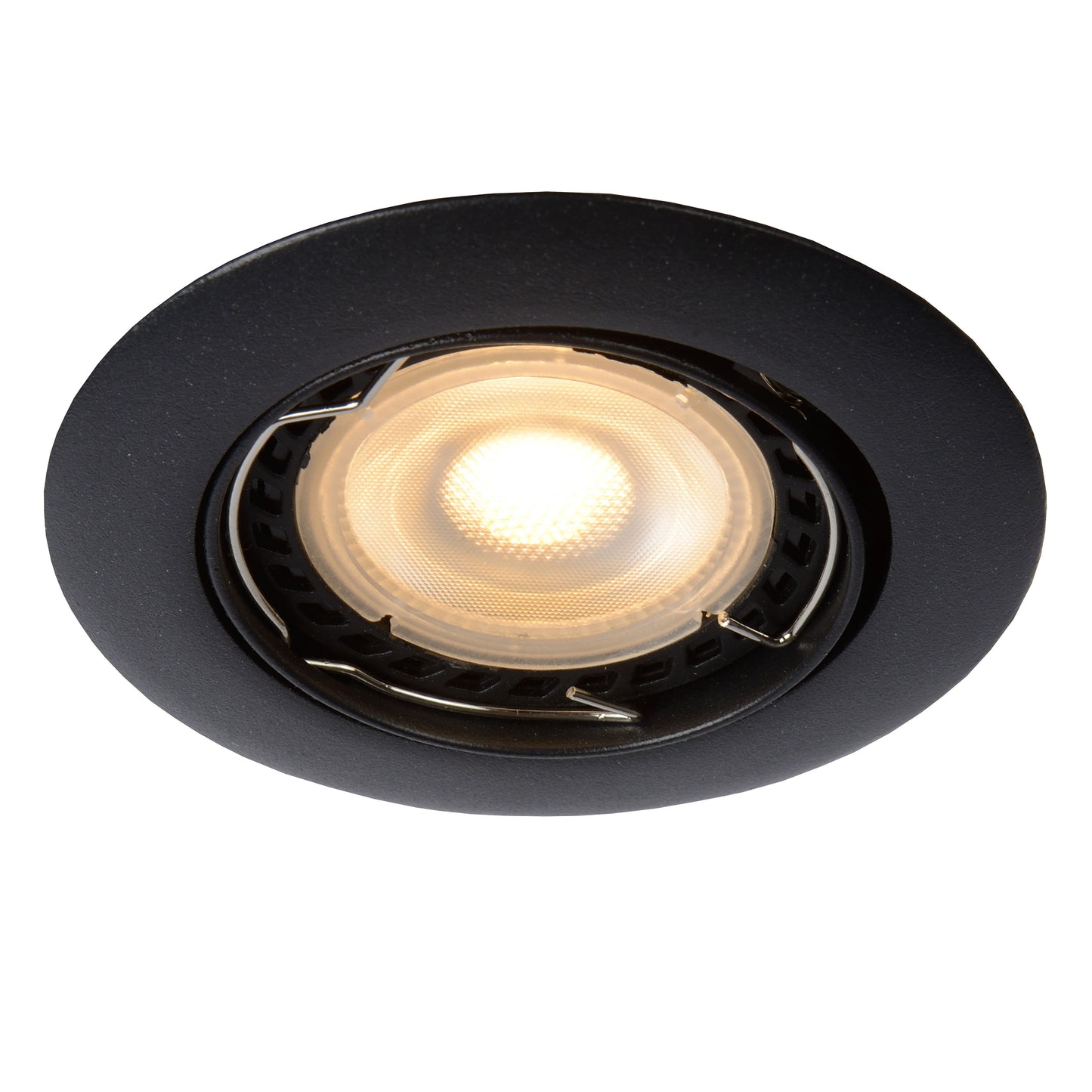 Lucide FOCUS - Recessed spotlight - Ø 8,1 cm - LED Dim. - GU10 - 3x5W 3000K - Black - Set of 3