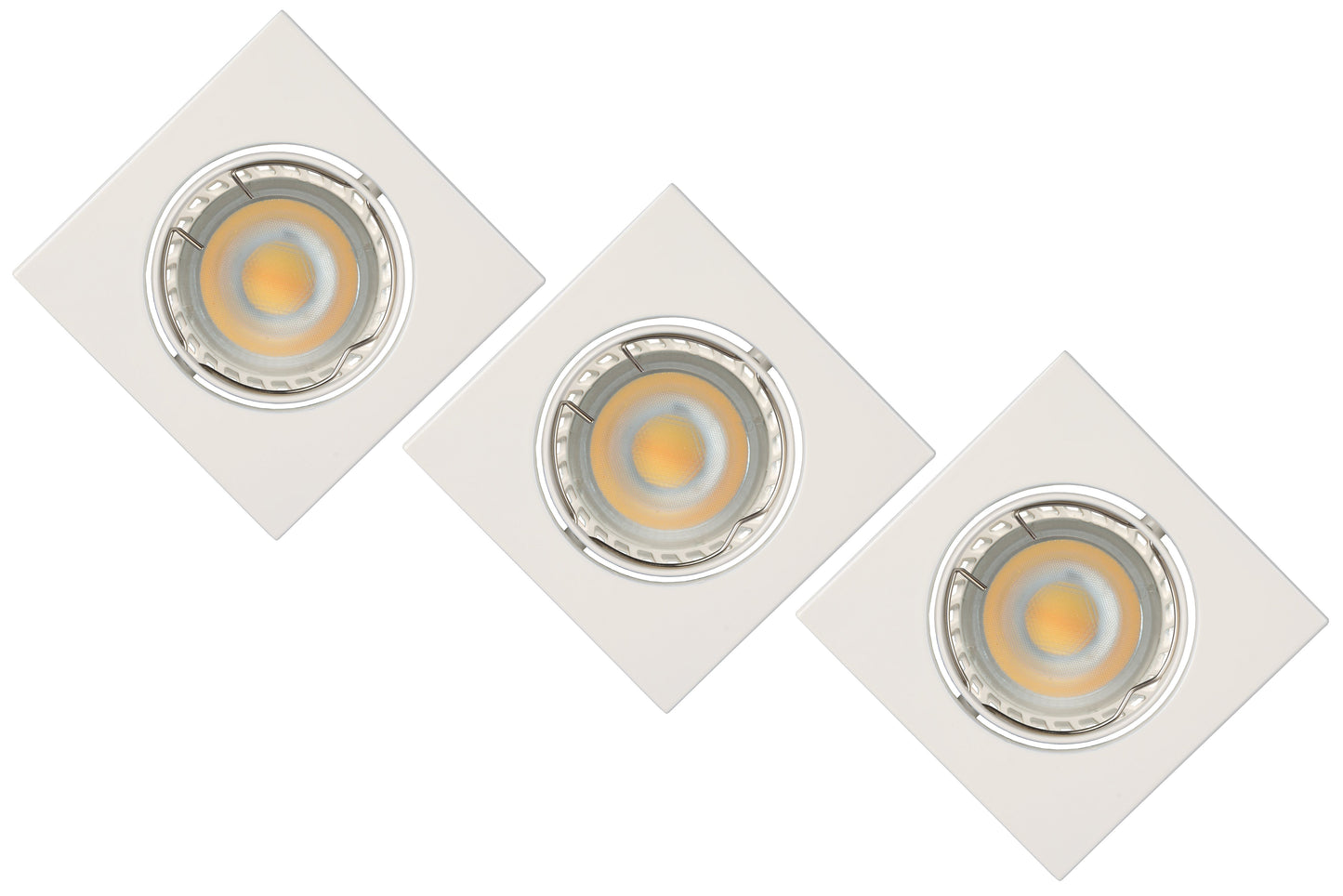 Lucide FOCUS - Recessed spotlight - LED Dim. - GU10 - 3x5W 3000K - White - Set of 3