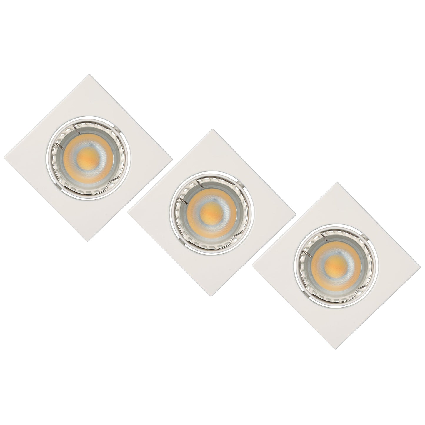 Lucide FOCUS - Recessed spotlight - LED Dim. - GU10 - 3x5W 3000K - White - Set of 3