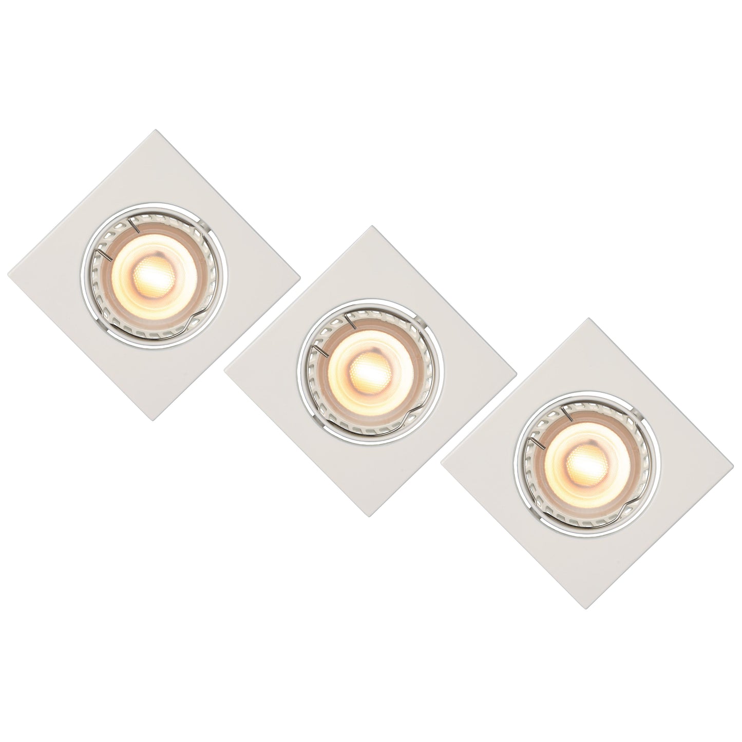 Lucide FOCUS - Recessed spotlight - LED Dim. - GU10 - 3x5W 3000K - White - Set of 3