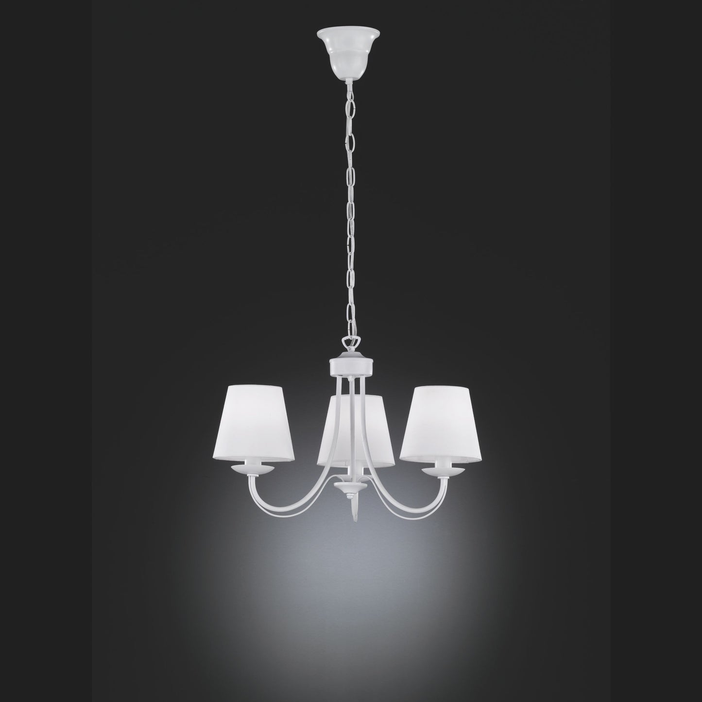 Cortez  - Chandelier - White - Trio