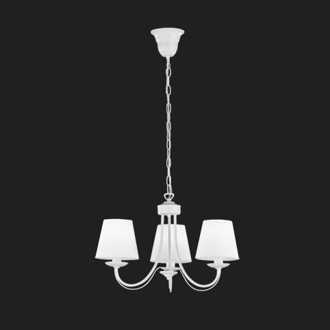 Cortez  - Chandelier - White - Trio
