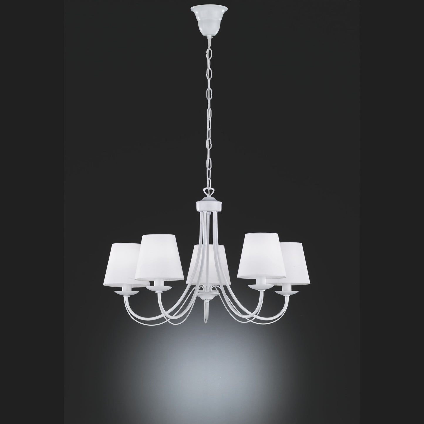 Cortez  - Chandelier - White - Trio