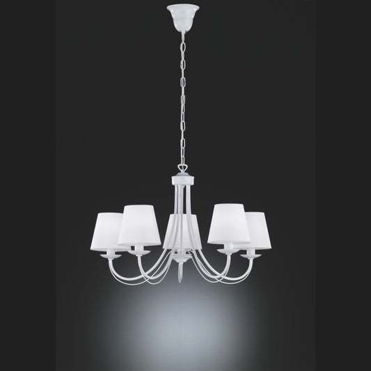 Cortez  - Chandelier - White - Trio