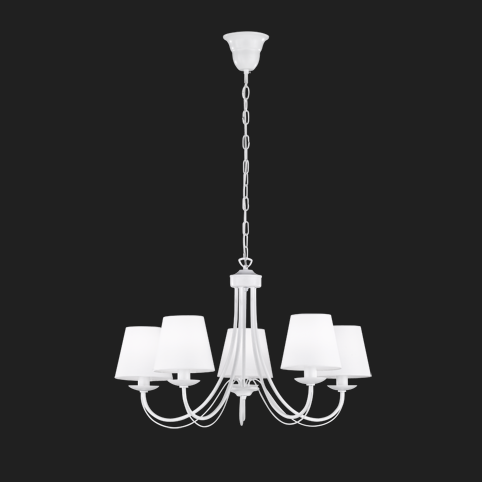 Cortez  - Chandelier - White - Trio