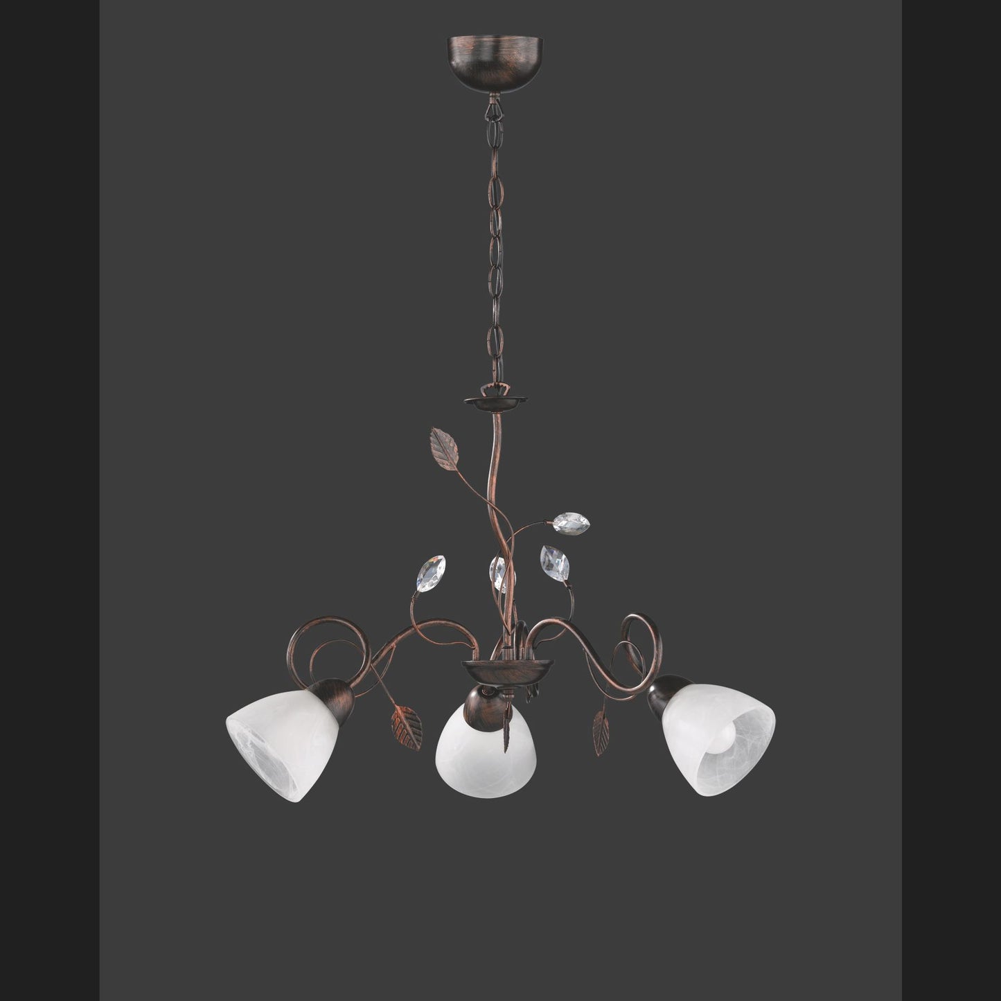 Traditio  - Chandelier - Alabaster Coloured - Trio
