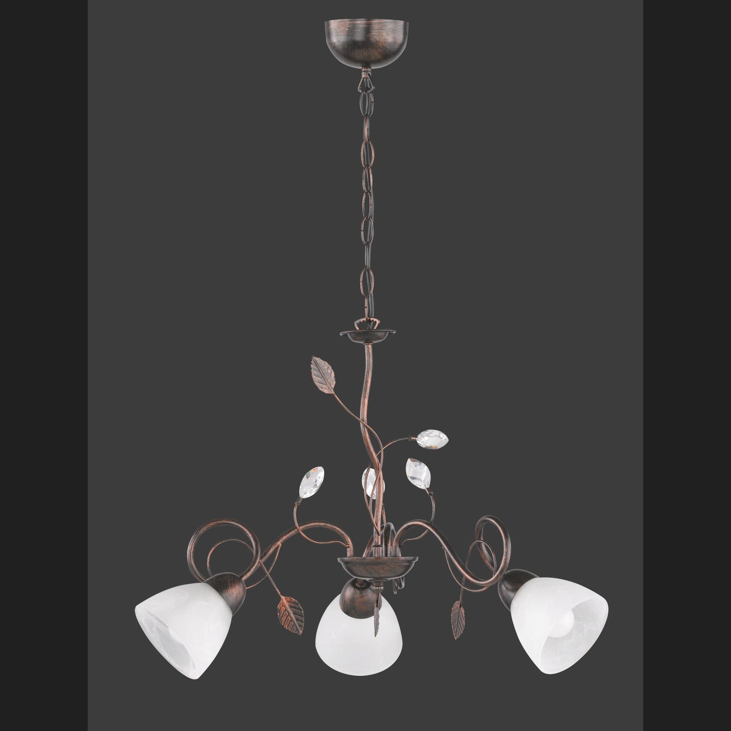 Traditio  - Chandelier - Alabaster Coloured - Trio