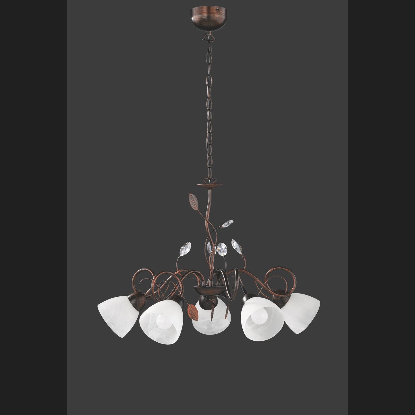 Traditio  - Chandelier - Alabaster Coloured - Trio