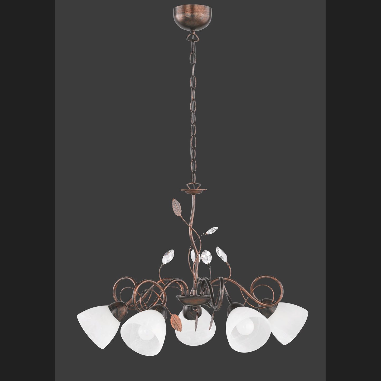 Traditio  - Chandelier - Alabaster Coloured - Trio
