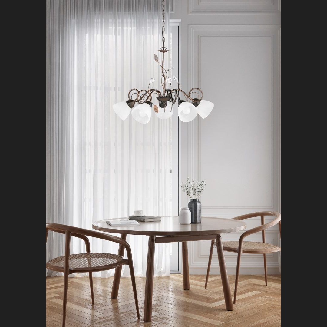 Traditio  - Chandelier - Alabaster Coloured - Trio