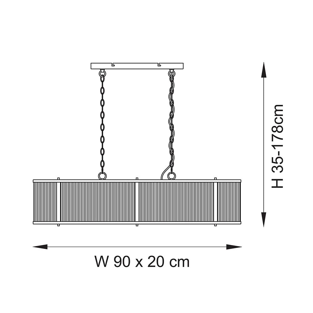 Ridgeton 4lt Linear Pendant