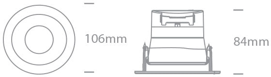 The IP54 COB Outdoor/Bathroom Range Die cast