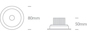 The IP54 COB Outdoor/Bathroom Range Die cast