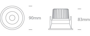 The IP54 COB Outdoor/Bathroom Range Die cast