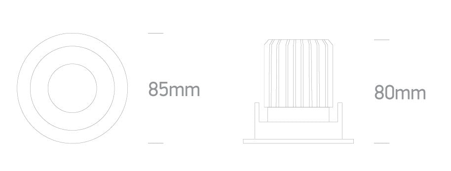 The IP65 COB Dark Light Range