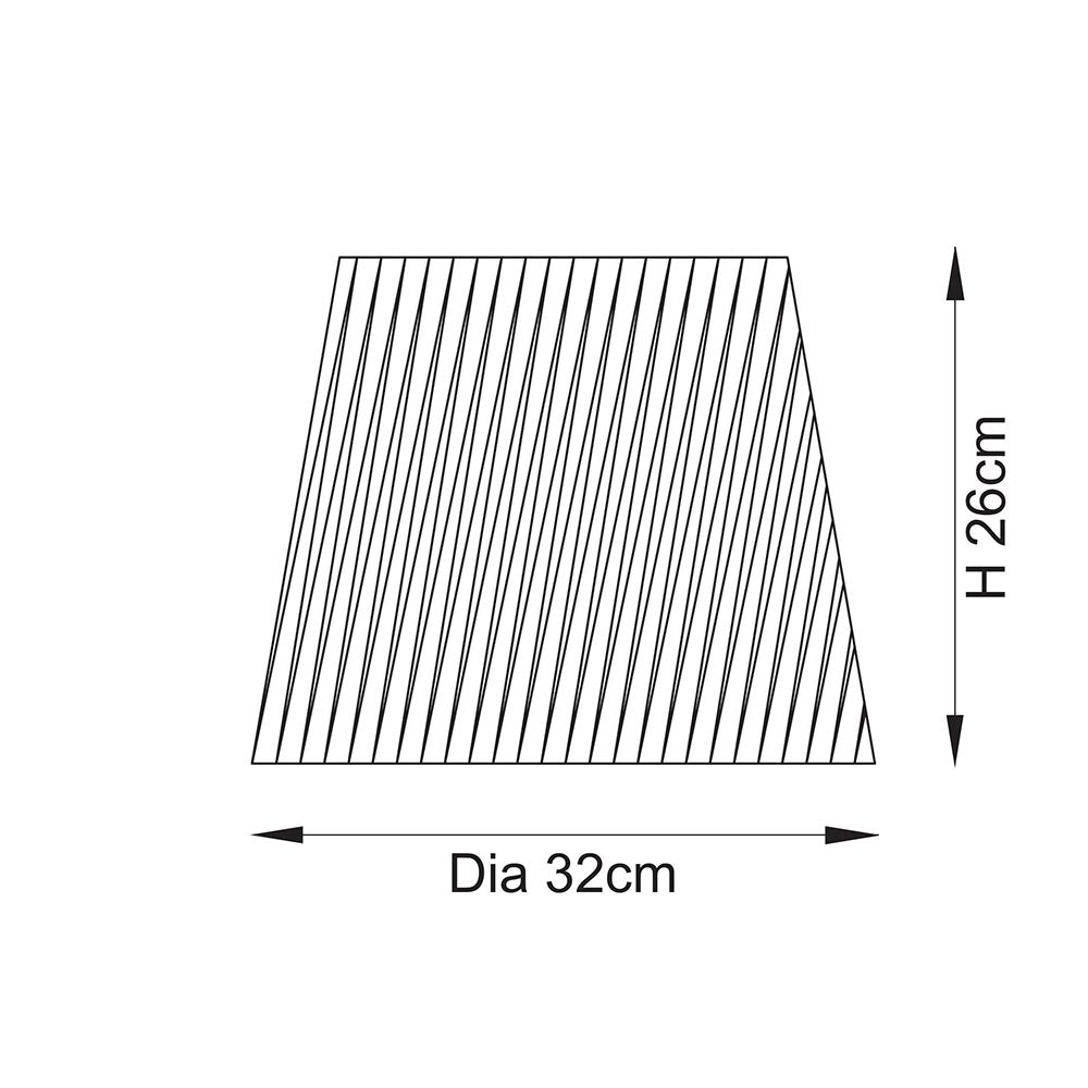 Raffia 32cm Tapered Shade