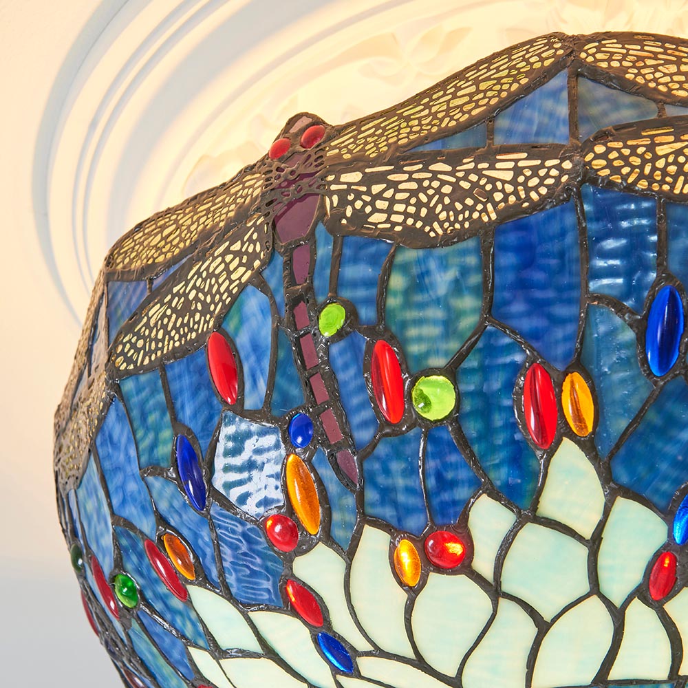 Dragonfly blue Large 3lt Semi Flush