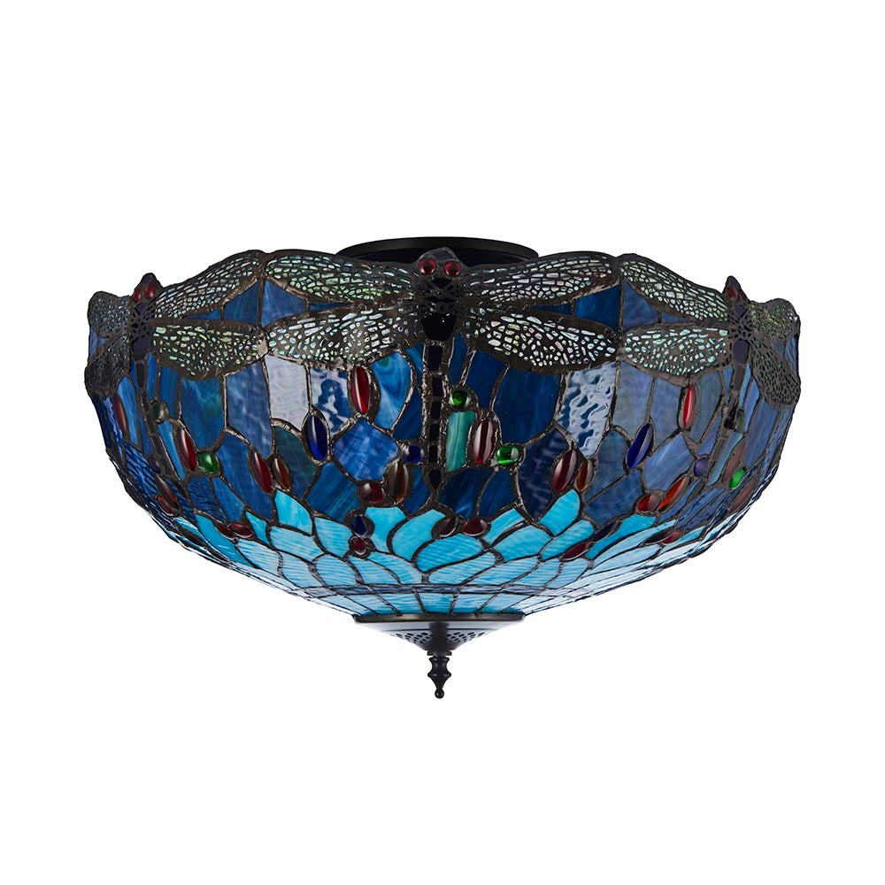 Dragonfly blue Large 3lt Semi Flush
