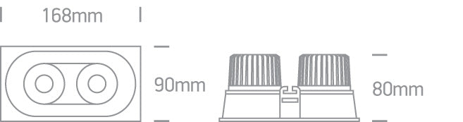 The IP54 COB Outdoor/Bathroom Range Die cast