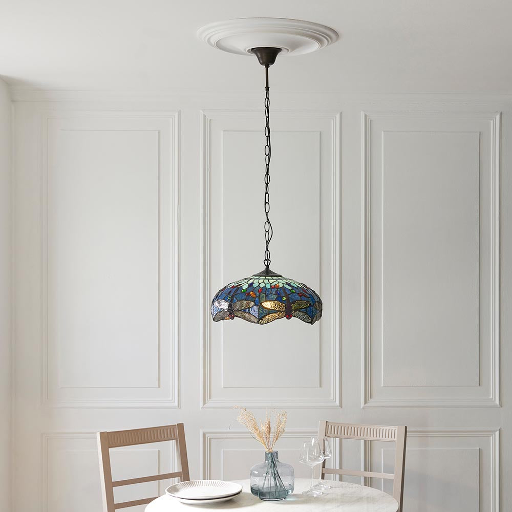 Dragonfly blue Medium pendant