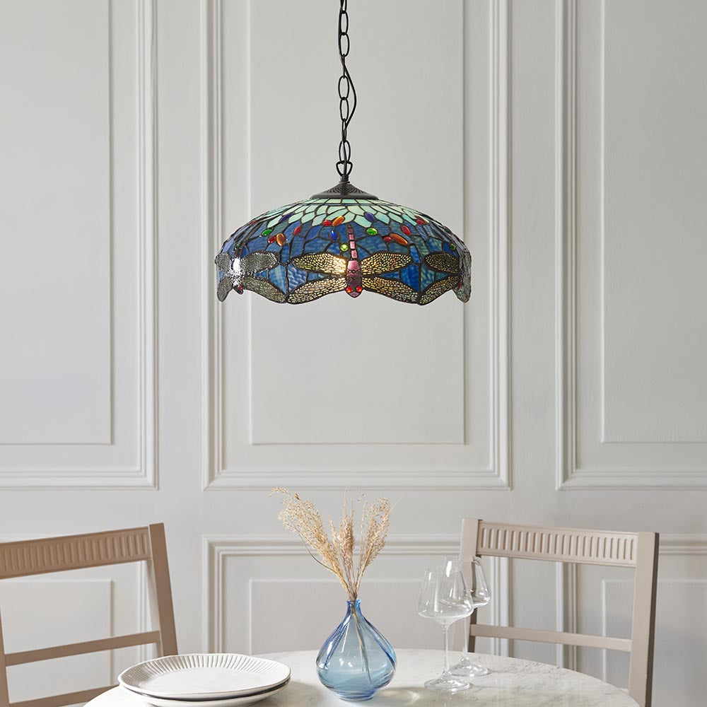 Dragonfly blue Medium pendant