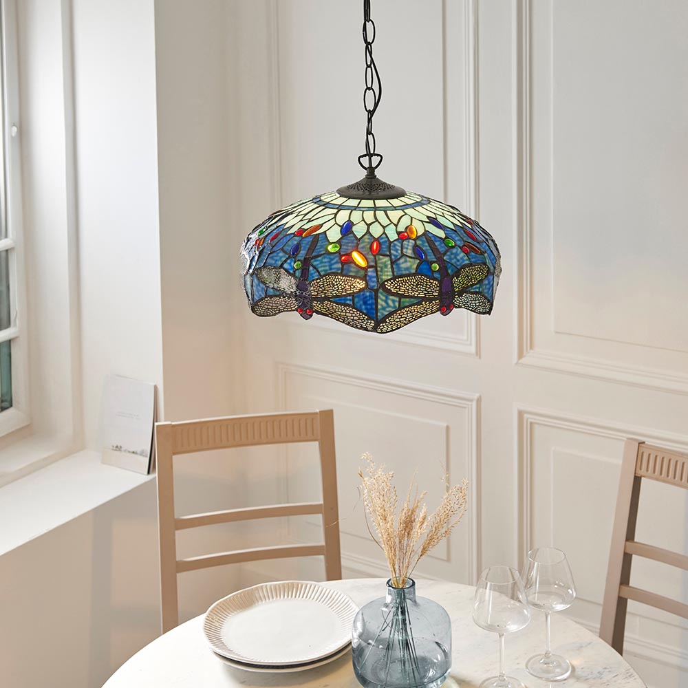 Dragonfly blue Medium pendant