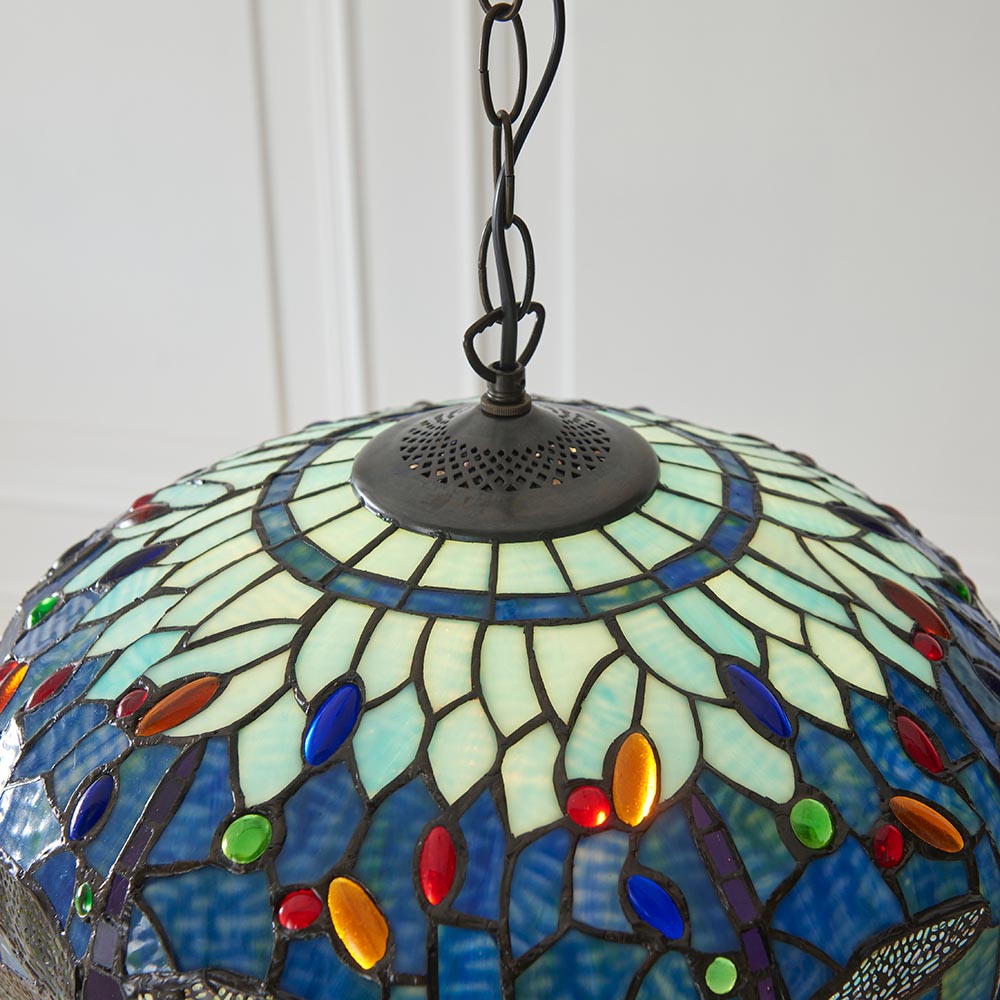 Dragonfly blue Medium pendant