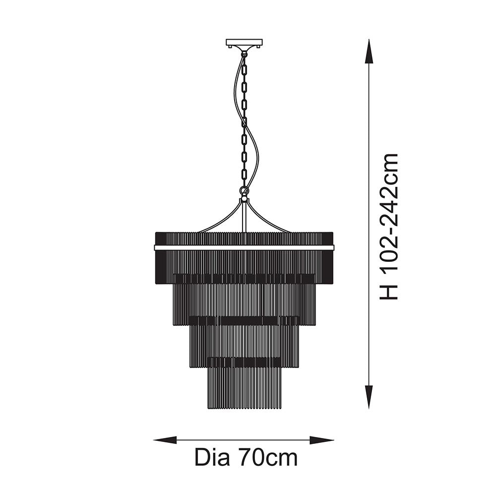 Marietta 16lt Tiered Pendant