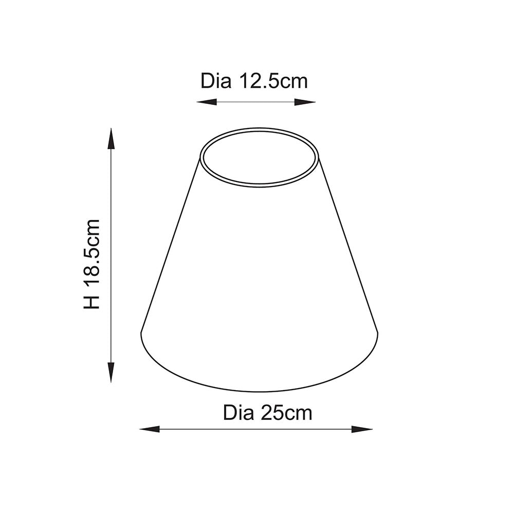 Ripple 25cm Tapered Shade