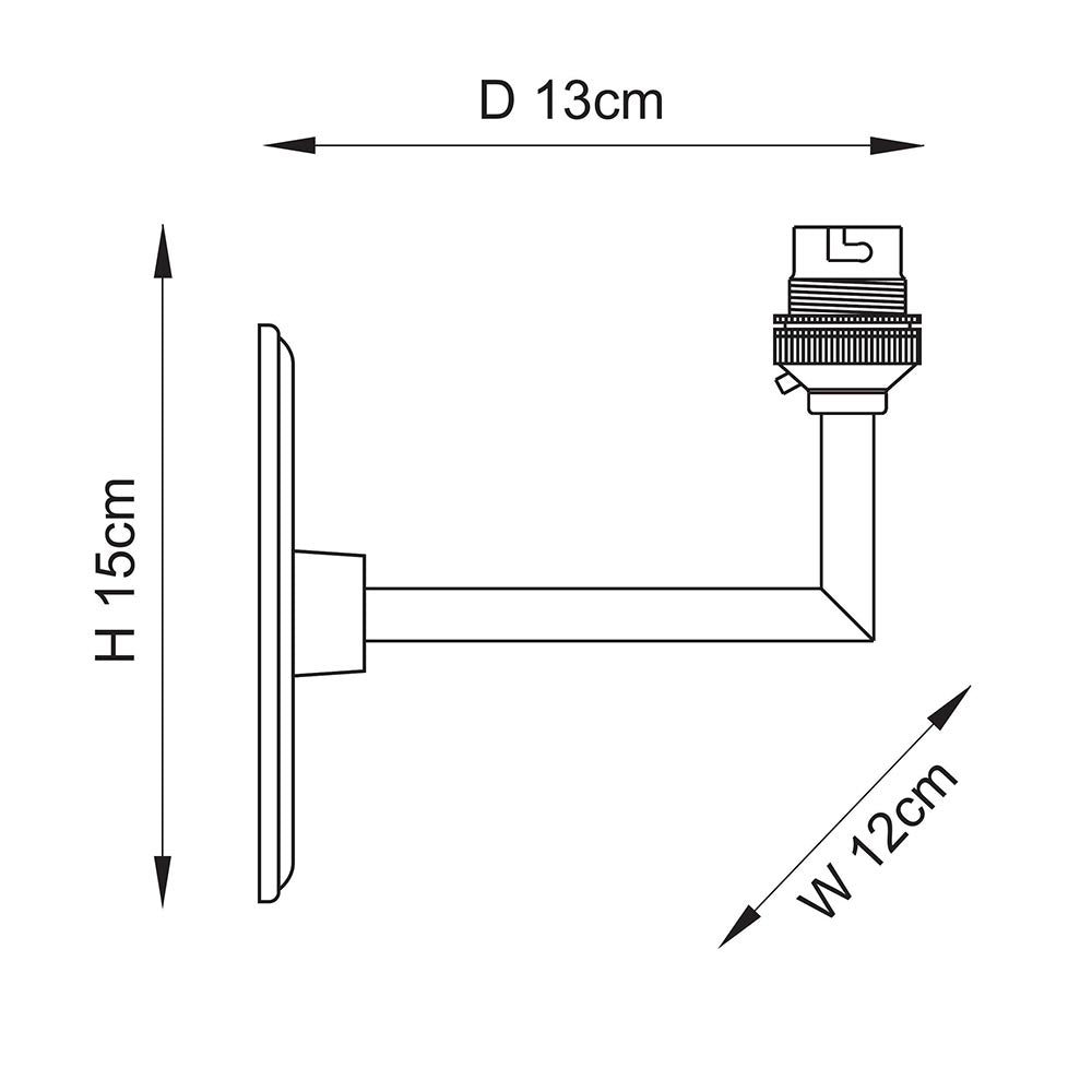 Dahlia Angle Wall Fitting