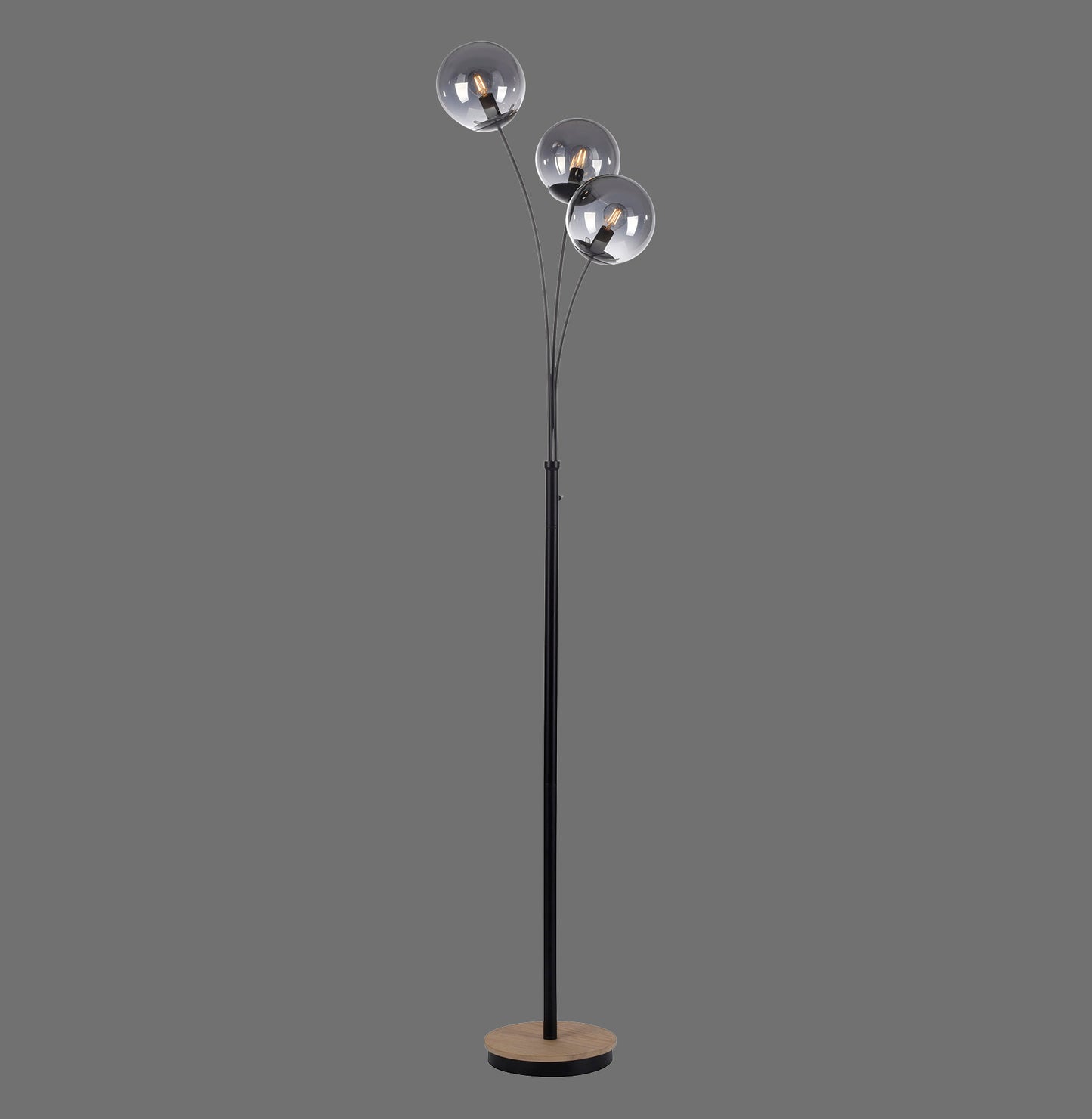 Green Widow - Floor Lamp - Natural Wood - By Just Light - (11391-79)