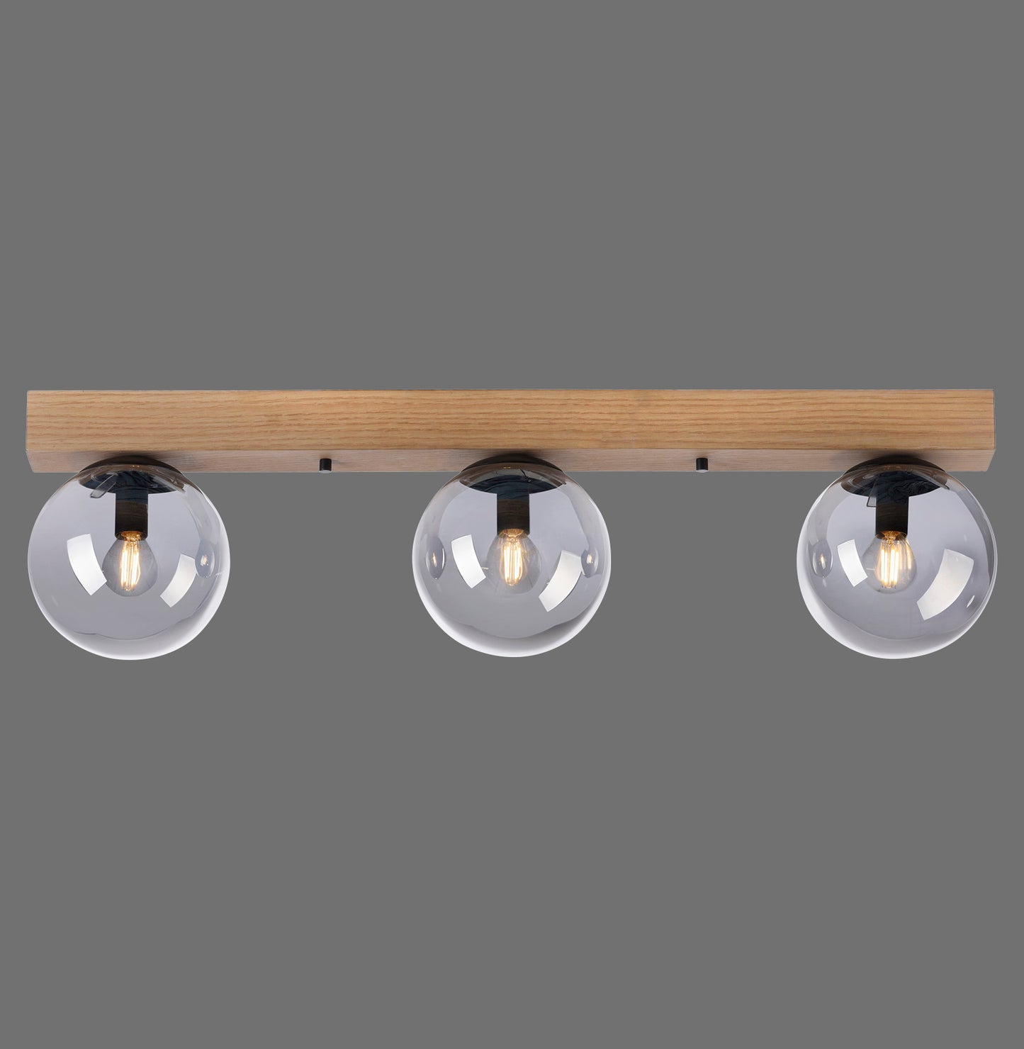 Green Widow - Ceiling Light - Natural Wood - By Just Light - (11393-79)