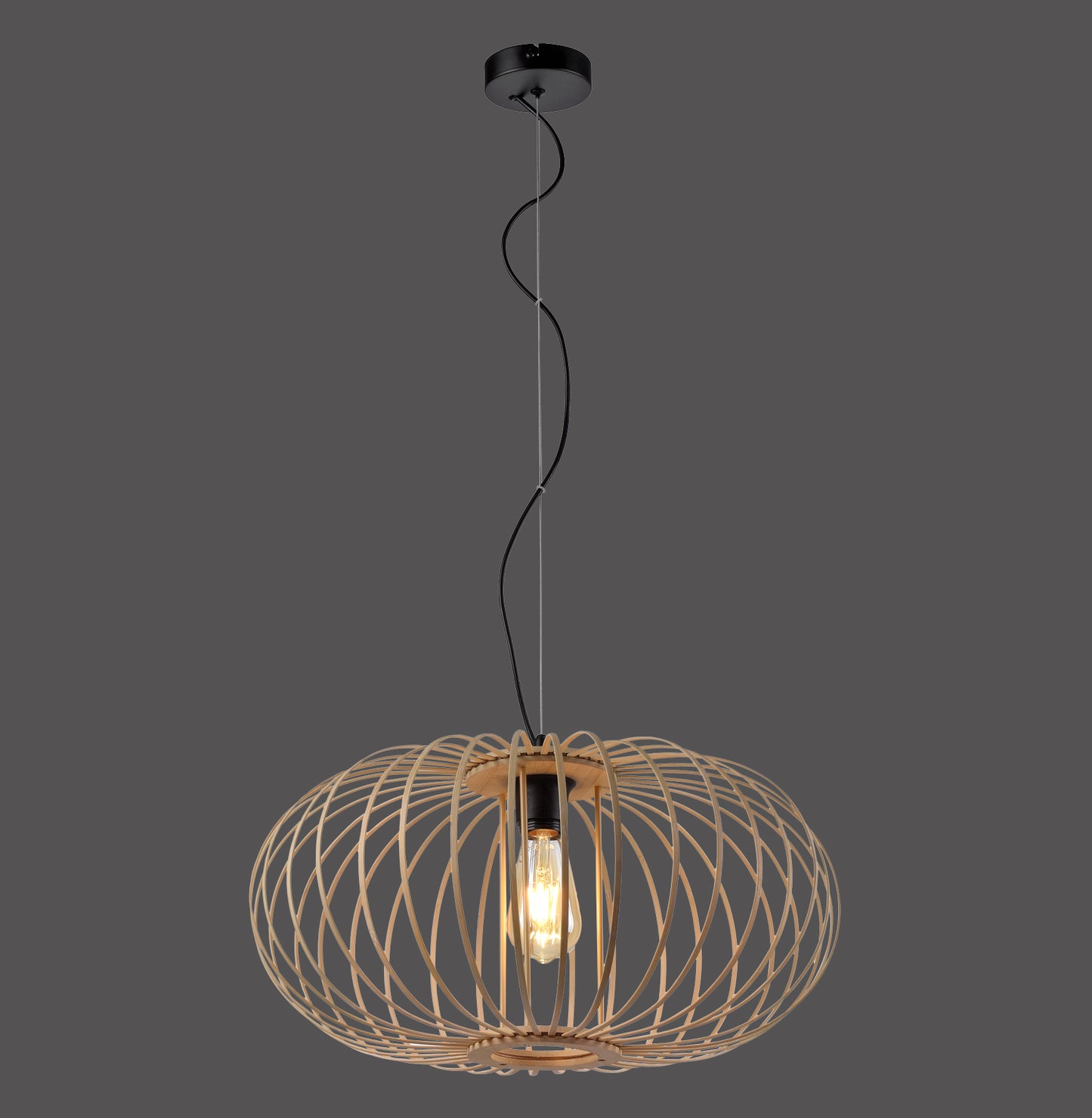 Racoon - Pendant Light - Natural Wood - By Just Light - (11409-79)